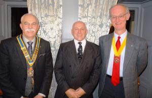 President David Rogers, Captain Keith Hart and President Elect Charles Anderson