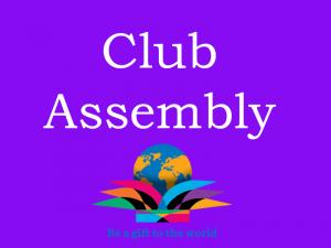 Lunchtime Meeting - 12.45pm - Club Assembly with ADG Prof David Brigden PHF