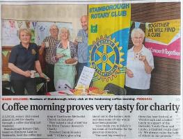 Coffee morning raising funds for Brain Tumour research