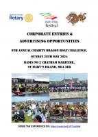 Dragon Boat Challenge 2024 - Corporate Sponsorship Opportunities