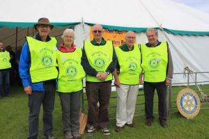 Hawick Rotarians at the schools' Countryside Day at Border Union Showground, Kelso