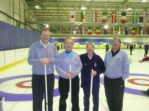 The winning rink of Craig Thomson, Bill Christie, Ian Wylie and Russell Logan.
