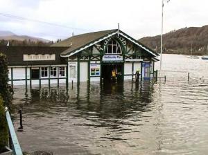 Flooding around Ambleside and Windermere