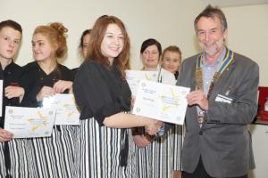 Proud winners from Redborne School