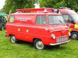 First Classic Car Show a great success. Rtn. Dave Tabner (Redcar) brought his 1960 Ford Thames Fire Engine.