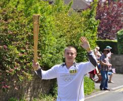 The Olympic Flame reaches Royal Wootton Bassett!