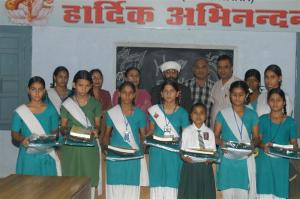 Dictionaries for Life 2009 delivered to girls' school in Hadiabad, India