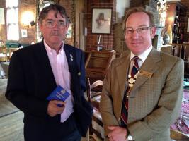 District Governor Philip Horwood PHF and President Stuart Phillips