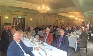 With about 25 Rotarian visitors from RC of Farnborough, we were over 60 for our weekly lunch. Probably a club record.