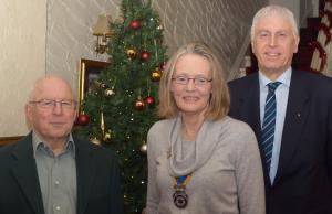 George Matthews with President Mary and Alasdair Mackie