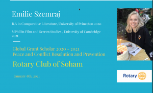 Global Scholar presentation - 6th Jan 2021