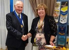 New President for Senlac Rotary Club - Linda Fearn