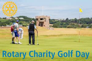 Raising funds for local charities at Royal Jersey Golf Club.