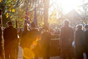 Members attend the annual remembrance service & parade 