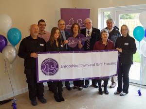 President David, Ian and Mike with members of the Shropshire Towns and Rural Housing Team