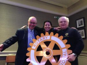 Alex Mearns and Frank Clark of Cumbernauld club talked about a year in Rotary