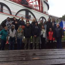 Summer Camp group at the Laxey Wheel