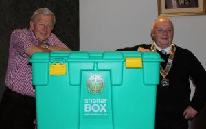 Rtn. Peter Tracey and President Tony Robinson
