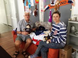 Donated items at a Special Needs Placement Centre in Romania