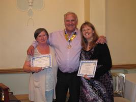 Induction of new members Anne Walley/Liz Southall