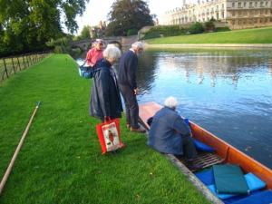Loading the punt at King's.