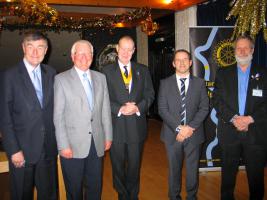 (l-r) Peter Holmes, Dudley Booth, Peter Farr, Stuart Mckay and Graham Russell