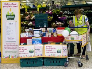 Stroud Food Bank Collection at Tesco