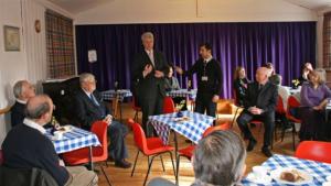 Andrew Lansley opening the Memory Cafe