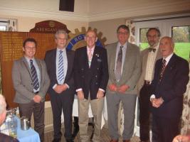 Visit of District Governor and induction of two new members