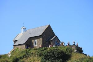 St Nicholas Chapel perched on Lantern Hill 