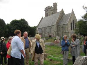 Fellowship evening with guided tour at Fairlight Church and Cemetry led by Rotarian Brion Purdey.