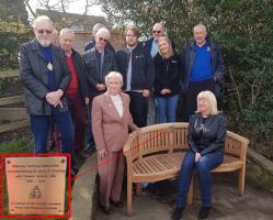 Twinning Association and the bench in memoriam Trevor & Margaret Stansfield