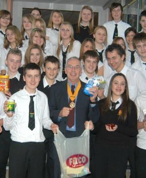 Peter Knowles and the Dyffryn Interact Club