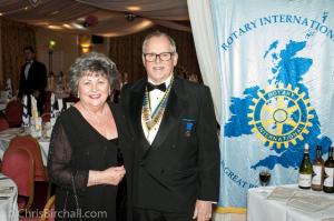 President John with his main guest - Christine