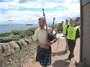 Piping the Marches at Burntisland