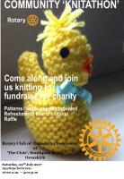 Fundraising Knitting at the Civic
