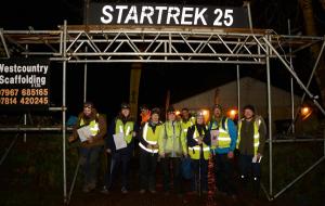 The starting gate for the 25th anniversary event