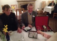 Members playing Mahjong