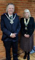 The Mayor of Ashford with President Renate