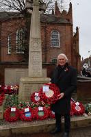 President Roger with our Wreath
