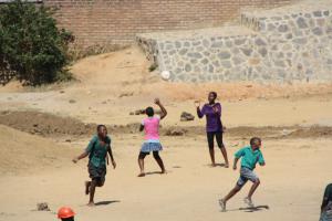 Creating a football pitch in Africa
