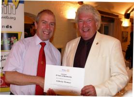Anthony Thomas completes 30 Years of Rotary Service.