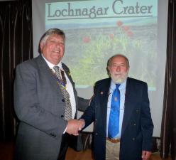 Richard Dunning, owner of the Lochnagar Memorial Crater