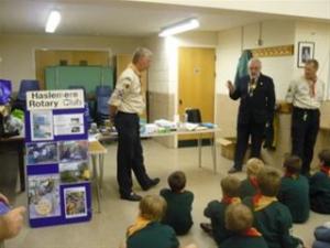 Presentation of Two Aqua Boxes by Liphook Scout Group