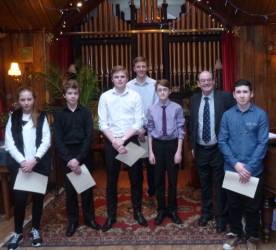 The Contestants at the District Young musician Final February 7th 2015