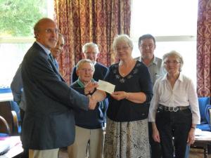 Presentation of a cheque to the Friends of Bailey Park