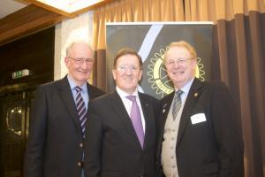 President John with Lord George Robertson and John Anderson President of Auchterarder Rotary Club
