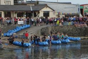 Raft Race at Portpatrick in aid of RNLI
