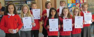 Lawhead Pupils participating in the Young Writers Competition
