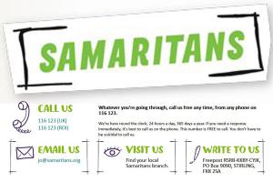 Samaritans can always be contacted